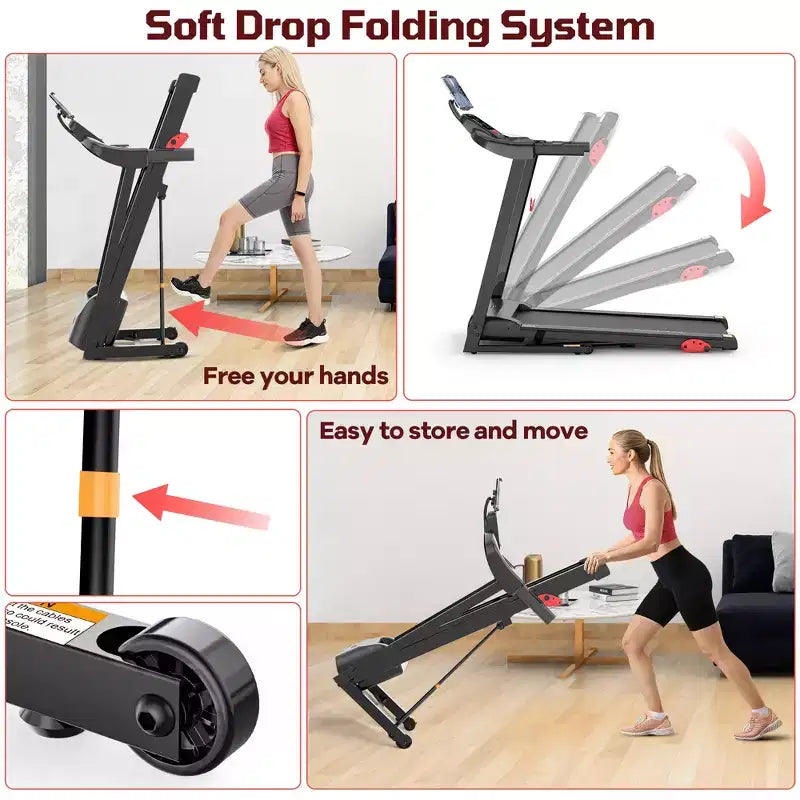 4-in-1 Walking Pad with 12% Incline, Portable Treadmill, Foldable Treadmills for Home and Office, 3.5 HP Quiet Treadmill