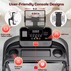 4-in-1 Walking Pad with 12% Incline, Portable Treadmill, Foldable Treadmills for Home and Office, 3.5 HP Quiet Treadmill