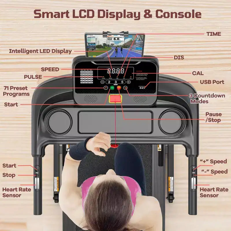 4-in-1 Walking Pad with 12% Incline, Portable Treadmill, Foldable Treadmills for Home and Office, 3.5 HP Quiet Treadmill