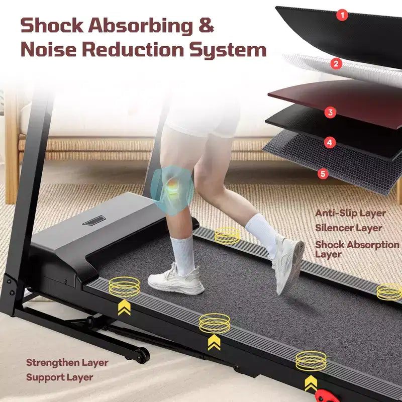 4-in-1 Walking Pad with 12% Incline, Portable Treadmill, Foldable Treadmills for Home and Office, 3.5 HP Quiet Treadmill