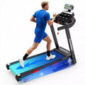 Compact Folding Treadmill for Home with 3.75 HP Motor, App Control, Bluetooth, 10% Incline, 330 lb Capacity