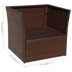 vidaXL Ensembles de mobilier d'extérieur Acier poudré Grand Durable