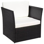 vidaXL Ensembles de mobilier d'extérieur Acier poudré Grand Durable