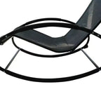 Zero Gravity Rocking Lounge Chair Patio Pool Chaise Recliner with Removable Pillow