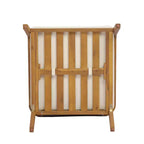 Christopher Knight Home Ethan Patio Modern Acacia Wood and PE Wicker Accent Club Chair with Cushions