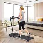 NAYSAYE Foldable Home Treadmill, Multifunctional Exercise Equipment for Walking and Running Fitness, Black, 49.2*23.6*42.9