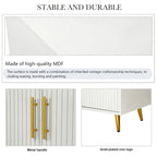 60 TV Stand with Antique Handles, Storage & Adjustable Shelves