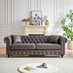 85.5-Inch Tech Fabric 3-Seater Sofa with Cushions