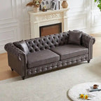 85.5-Inch Tech Fabric 3-Seater Sofa with Cushions