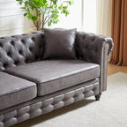 85.5-Inch Tech Fabric 3-Seater Sofa with Cushions