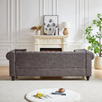 85.5-Inch Tech Fabric 3-Seater Sofa with Cushions