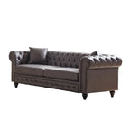85.5-Inch Tech Fabric 3-Seater Sofa with Cushions