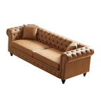 85.5-Inch Tech Fabric 3-Seater Sofa with Cushions