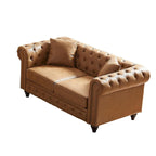 85.5-Inch Tech Fabric 3-Seater Sofa with Cushions