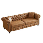 85.5-Inch Tech Fabric 3-Seater Sofa with Cushions