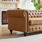 85.5-Inch Tech Fabric 3-Seater Sofa with Cushions