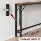 5.9 Narrow Sofa Table with Outlets
