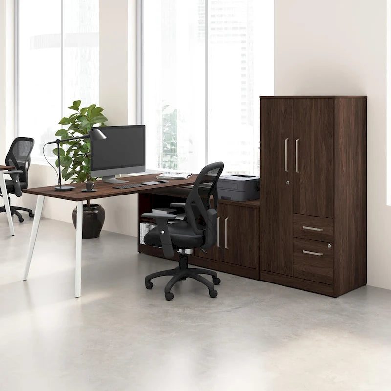 Bush Business Furniture Vista Wardrobe Cabinet with Drawers
