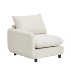 Modern 2-Seater Modular Upholstered Sectional Loveseat