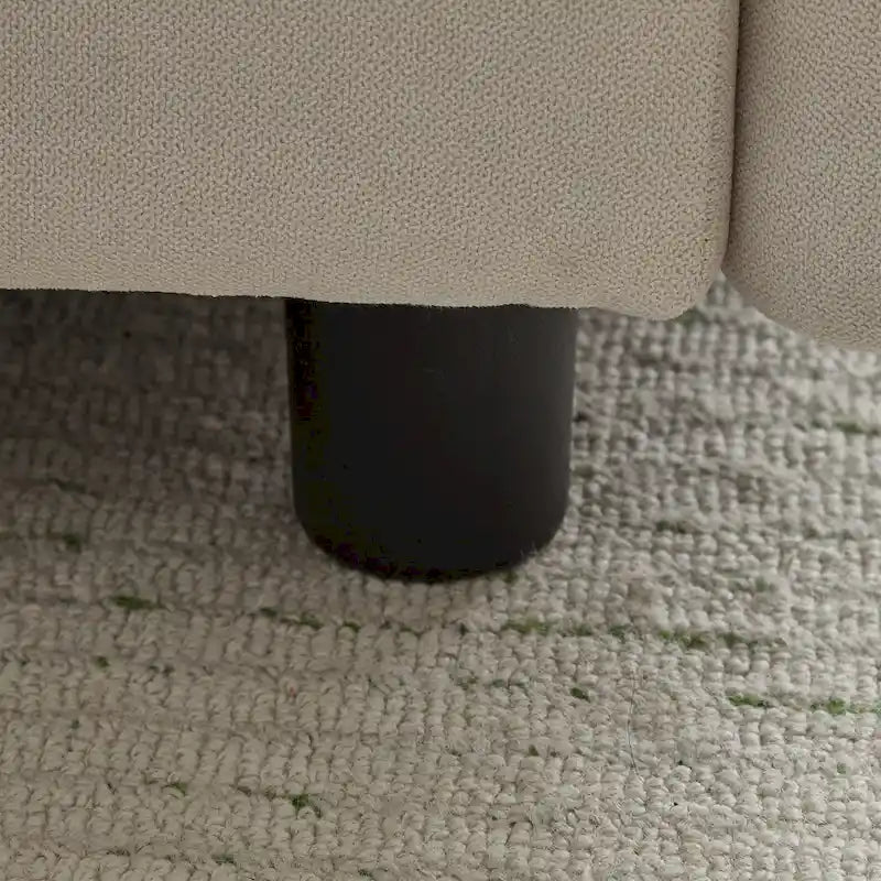 Modern 2-Seater Modular Upholstered Sectional Loveseat
