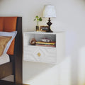 Wall-Mounted Floating Nightstand with Drawer