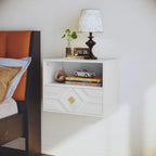 Wall-Mounted Floating Nightstand with Drawer