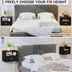 Wall-Mounted Floating Nightstand with Drawer