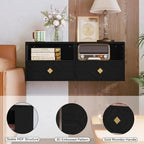 Wall-Mounted Floating Nightstand with Drawer