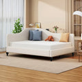 Full Size L-Shaped Daybed with Solid Wood Legs