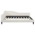 Full Size L-Shaped Daybed with Solid Wood Legs