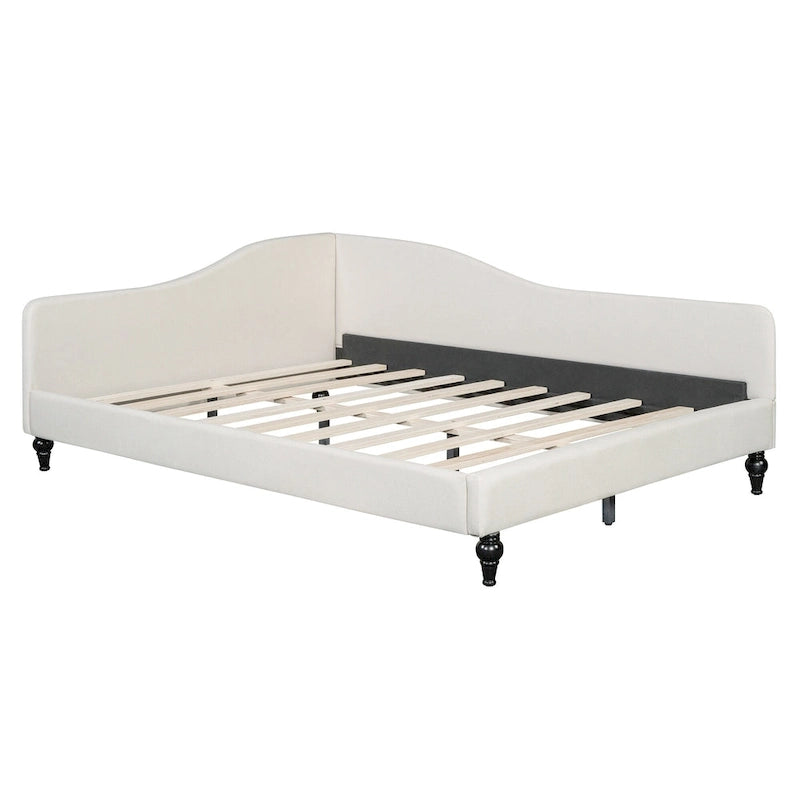 Full Size L-Shaped Daybed with Solid Wood Legs