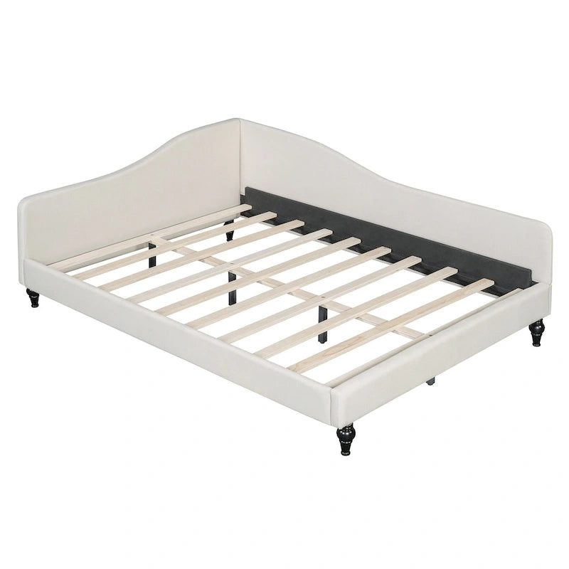 Full Size L-Shaped Daybed with Solid Wood Legs