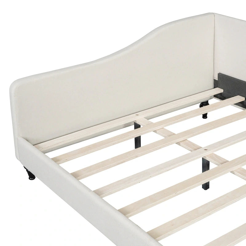 Full Size L-Shaped Daybed with Solid Wood Legs