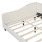 Full Size L-Shaped Daybed with Solid Wood Legs