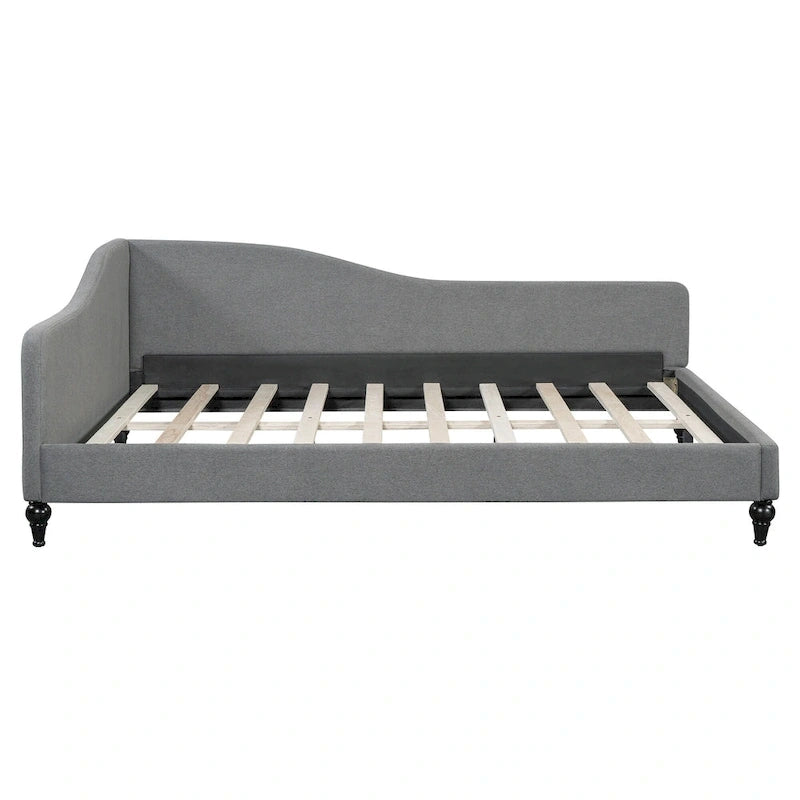 Full Size L-Shaped Daybed with Solid Wood Legs