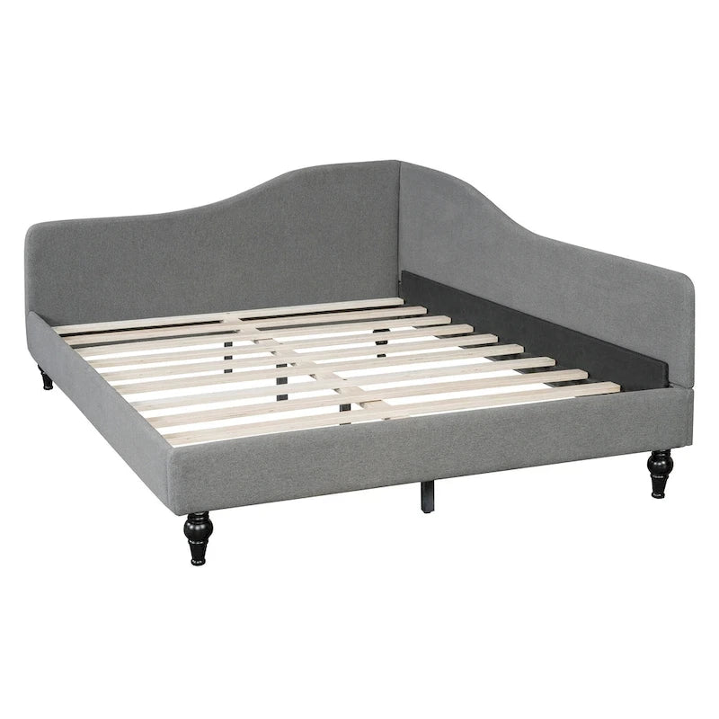 Full Size L-Shaped Daybed with Solid Wood Legs