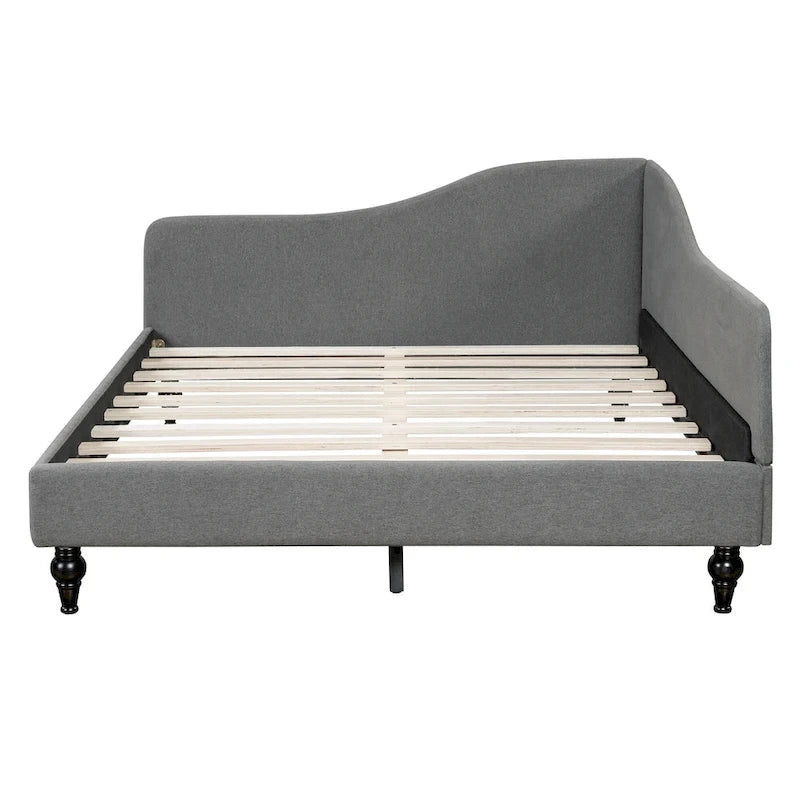 Full Size L-Shaped Daybed with Solid Wood Legs