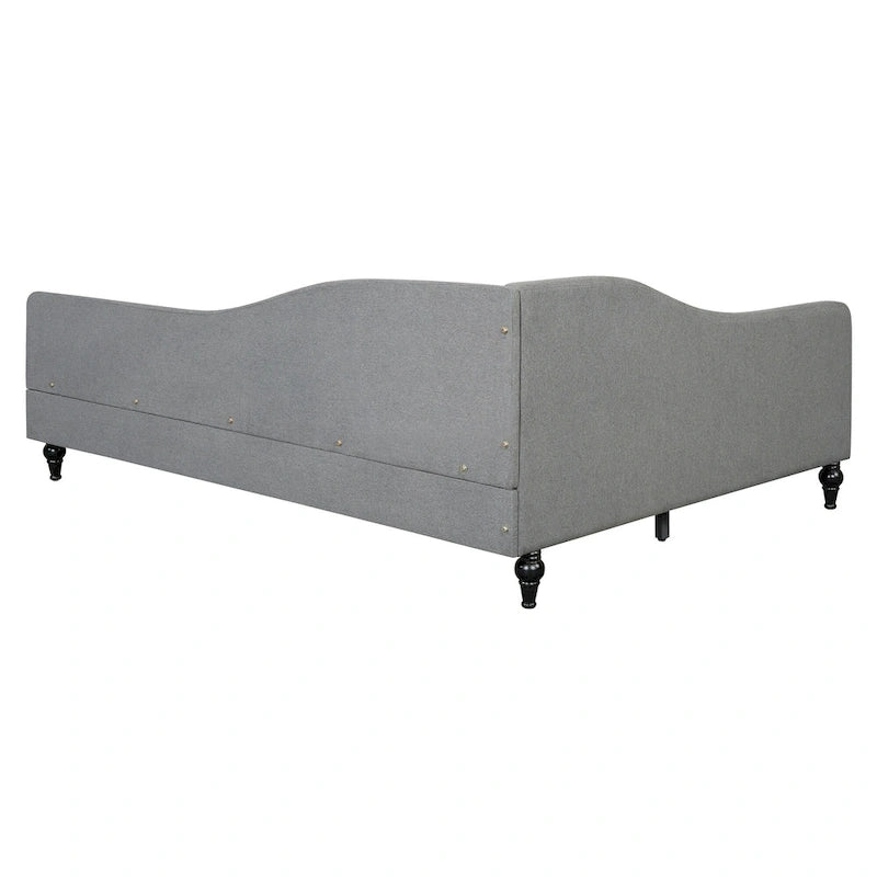 Full Size L-Shaped Daybed with Solid Wood Legs
