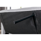Light Grey Linen 3-in-1 Convertible Sleeper Loveseat with Side Storage Pocket