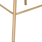 180° Swivel Velvet Counter Stool with Metal Legs