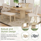 Contemporary Extendable Solid Wood Pedestal Dining Table