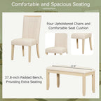 Contemporary Extendable Solid Wood Pedestal Dining Table