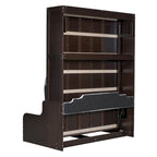 Modern Queen Murphy Bed with Cushion Headboard