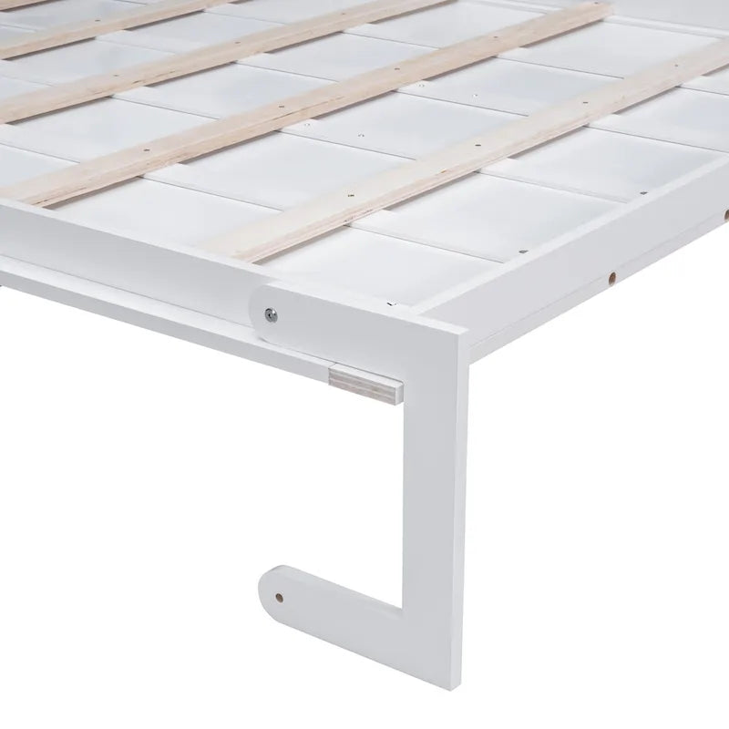Modern Queen Murphy Bed with Cushion Headboard
