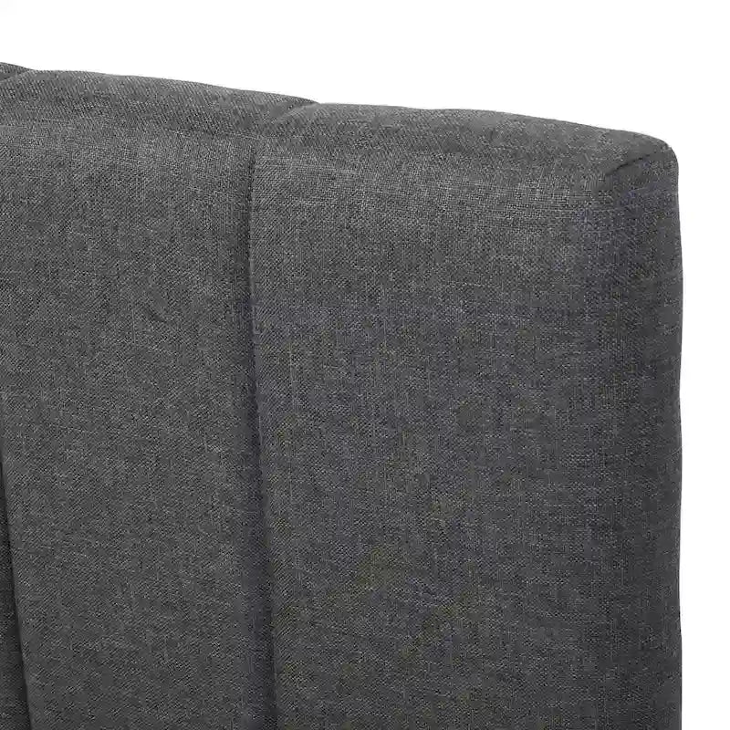 Twin Size Linen Upholstered Platform Bed Frame with Trundle and 3 Drawers