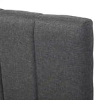 Twin Size Linen Upholstered Platform Bed Frame with Trundle and 3 Drawers