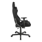 Fauteuil de gaming ergonomique haut dossier en tissu style baquet noir - Techni Sport : Bureau, pivotant, support lombaire