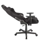 Fauteuil de gaming ergonomique haut dossier en tissu style baquet noir - Techni Sport : Bureau, pivotant, support lombaire
