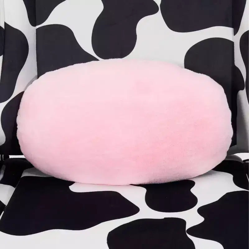 Ts85 Cow Print Luxx Series Gaming Chair Cow - Techni Sport: Velvet Upholstery, Memory Foam, Adjustable
