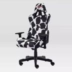 Ts85 Cow Print Luxx Series Gaming Chair Cow - Techni Sport: Velvet Upholstery, Memory Foam, Adjustable
